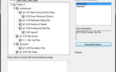 Hướng dẫn tạo Transmittal hoặc Lưu trữ Sets trong AutoCAD Sheet Sets