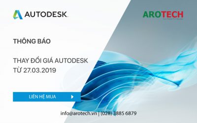 Thông báo thay đổi giá Autodesk từ 27.03.2019