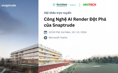 Thư mời tham dự Webinar AI Render từ Arotech, Snaptrude và Datech Solutions